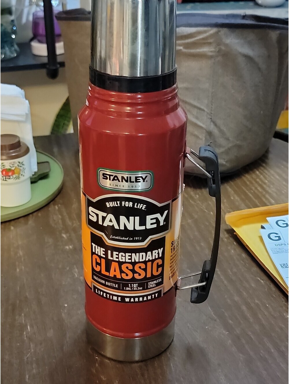 Stanley Legendary Classic Thermos Bottle Blaze Red 35.2oz
